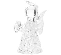 STAHAD Ciondolo Angelico in Vetro Trasparente da Appendere, Soprammobile per Decorazioni Festa e Regalo Comunione, Design Unico Angelo