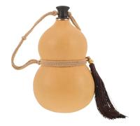 STAHAD Contenitore Portatile per Vino a Forma di Zucca con Tappo in Sughero, Brocca D’acqua Cinese Antica, Decorazione Artistica per Casa e Bar, Versamento Facile e Design da Collezione