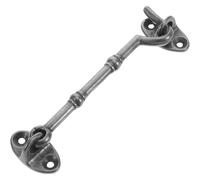 STAHAD Gancio per Porta Interna in Ottone Anticato 10,5 Cm Occhiello Rotante e Fissaggio a Vite, Set di Bloccaggio Antivento per Finestre e Porte, Sostituzione Chiavistello Cancello