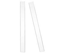 STAHAD Guide per Mattarello in Acrilico Riutilizzabili, 2 Strisce Misurazione Spessore Impasto 2,5x40cm, Righello Livellatore per Pizza e Pasta, Strumenti di Cottura Precisi per Forno