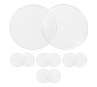 STAHAD Lente Convessa Doppia Biconvessa 42mm Pmma Vetro Ottico Set 10 Pezzi Accessorio Didattico per Lettura Anziani e Uso Scientifico