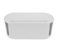 STAHAD Organizer per Cavi da Scrivania e Scatola Nascondi-cavo in Pp Bianco Apertura Ampia, Scatola Portacavi Staccabile per Prese Multiple e Gestione Cavi Domestici Sicurezza e Ordine