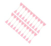 STAHAD Pennello per Maschera Viso a Doppia Testa in Silicone Morbido Applicatore e Spazzola per Pori Set da 20 Pezzi Rosa Chiaro Strumento Multiuso per Pulizia e Massaggi Facciali