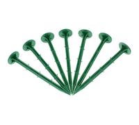 STAHAD Picchetti da Giardino in Plastica 16 Cm Verdi, Set da 100 Pezzi per Fissaggio Teli, Reti e Prato Artificiale, Strumenti per Ancoraggio Terreno in Esterni, per Giardinaggio