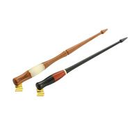 STAHAD Portapenne Obliquo per Calligrafia in Legno 2 Pezzi con Flangia Regolabile in Ottone Staccabile Accessori per Calligrafia Inglese e Disegno Manga Strumento Portatile per