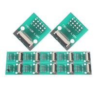 STAHAD Scheda Convertitore Fpc 10 Pin 2.54mm Connettore a 10p, Adattatore Pcb Compatto in Pvc per Collegamenti Elettronici Industriali, Set da 10 Pezzi per Cablaggio e Connessioni