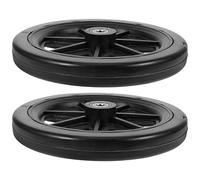 STAHAD Set 2 Ruote Anteriori Sostitutive per Sedia a Rotelle da 7” in Pvc e Metallo, Ruote Piccole Antiscivolo per Carrozzina e Veicoli Medici, Rotolamento Fluido per Uso Interno