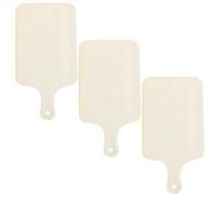 STAHAD Set 3 Pezzi Mini Tagliere in Legno Non Finito Manico, Vassoio Fai da Te per Servire Frutta e Pane, Tagliere Naturale per Cucina e Decorazione Casa
