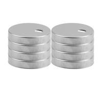 STAHAD Set 8 Tappi Copribulloni per Wc in Acciaio Inox 45Mm Coprivite per Sedile Water Copribullone Decorativo per Bagno Installazione Rapida e Miglioramento Estetico