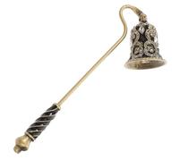 STAHAD Spegnicandele a Manico in Metallo Testa Ampia a Forma di Fiore e Strass, Set Spegni Candela Decorativo per Candele, Accessorio Casa Vintage Come Regalo per Amanti