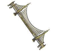 STAHAD Statua Commemorativa in Lega a Forma di Ponte Iconico Grande Bronzo Anticato, Decorazione Architettonica da Scrivania per Ufficio, Soggiorno e Eventi