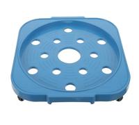 STAHAD Supporto Mobile per Bombola di Gas in Acciaio Inox Ruote Multidirezionali, Base Portavasi e Mensola da Cucina per Soggiorno, Balcone e Giardino, Vassoio Rimovibile per Stoccaggio