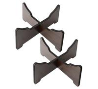 STAHAD Supporto per Tongue Drum Regolabile e Smontabile Treppiede Portatile in Legno Scuro Stand Espositivo per da Stabilità e Design Elegante per Pratica Quotidiana