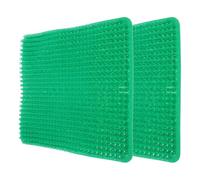 STAHAD Tappetini per Nidi di Pollo 2 Pezzi Verde, Rivestimenti per Lettiera per Polli Lavabili, Accessori per Nido Design Anti-rottura per Deposizione Uova in Fattoria