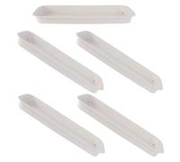 STAHAD Vassoio Portavasi Rettangolare in Plastica Beige 21X85 CM Set da 5 Pezzi Sottovaso per Piante da Appartamento e Bonsai Accessorio per Giardinaggio e Protezione Superfici