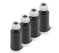 STAHLWERK Bullone di arresto con dispositivo antisollevamento 25 x 50 mm con filettatura M 12 per tavoli da saldatura con sistema di fori D16 - Set pratico di 4