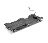 STAHLWERK Carrello sottoscocca RCL-40 ST con luce LED integrata, capacità di carico 500 kg e 6 ruote mobili, carrello da montaggio | lettino da montaggio | carrello da officina | lettino da officina