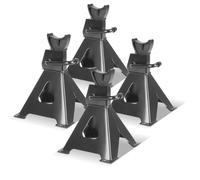 STAHLWERK cavalletto JS-3 ST set da 4 con portata di 3 t 275-415 mm cavalletto regolabile in altezza per il sollevamento di autoveicoli | cric auto | supporto per il parcheggio
