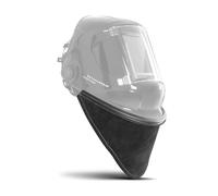 STAHLWERK Collare in pelle per caschi da saldatura - Bavaglino per protezione completa contro raggi UV/IR e scottature, facile da montare e lavorazione di alta qualità