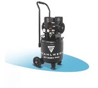 STAHLWERK Compressore da 30 l, senza olio e silenzioso, 8 bar, compressore ad aria compressa con motore brushless, 1,97 CV, 1,45 kW, 250 l/min, compressore silenzioso, compressore a pistone