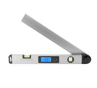 STAHLWERK DW-45 ST - Goniometro digitale in alluminio, ampio campo di misurazione da 0 a 230 gradi, 450 mm, display LCD illuminato con funzione Hold e calcolo dell'angolo di inclinazione