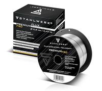 STAHLWERK FLUX filo animato in acciaio inox - E308LFC 0,8 mm, bobina di filo da 0,45 kg D100, bobina di filo per mandrino da 16 mm, filo di apporto, filo di saldatura universale