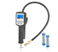 STAHLWERK Gonfiatore digitale per pneumatici ad aria compressa DRP-18 ST | Gonfiatore per pneumatici ad aria compressa con manometro digitale | Manometro digitale per auto, camion, moto