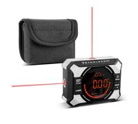 STAHLWERK Goniometro digitale laser DAG-360 ST - goniometro digitale e scatola livello, livella con laser linea, funzione livellamento, fissaggio magnetico, batteria agli ioni di litio, presa di