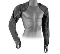 STAHLWERK Manicotti da saldatore | guanti da saldatore | protezione per braccia da saldatore | abbigliamento protettivo da saldatore con cinghie di trasporto in pelle crosta di alta qualità