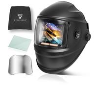 STAHLWERK Maschera da saldatura automatica 3 in 1 BOOSTER - True Color con visione nitida, regolazione automatica DIN 4-13, memoria di lavoro, classe ottica 1/1/1/2, campo visivo 116 x 81 mm