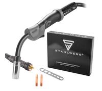 STAHLWERK MIG MAG - Bruciatore per saldatura, 15 AK, 5 m, con attacco centrale, raffreddato a gas, leggero, flessibile