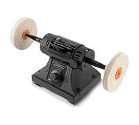 STAHLWERK PM-480 ST - Lucidatrice per banco da lavoro con 480 Watt e 7200 giri al minuto per metallo, legno e plastica