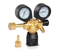STAHLWERK Riduttore di pressione ST-300 Pro fino a 300 bar per bombole di gas standard DIN EN ISO 2503, regolatore di pressione in ottone di alta qualità per gas di saldatura, gas di miscelazione e