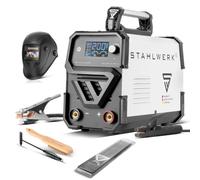 STAHLWERK Saldatrice ARC-200 ST digitale - set completo - Saldatrice MMA manuale, inverter IGBT 200 A, doppia scheda, Lift-TIG, raffreddamento intelligente, protezione termica
