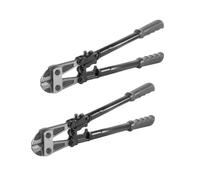 STAHLWERK Set di 2 cesoie professionali al cromo vanadio da 18", tagliabordi in acciaio, tagliabordi, forbici per acciaio da costruzione, taglierina per metallo con ganasce da taglio temprate