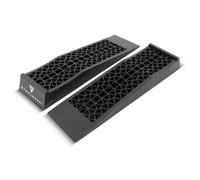 STAHLWERK Set di 2 cunei per gradini GT-13 ST con portata di 3 t, 700 x 200 x 78 mm, cuneo di sollevamento, rampa di sollevamento, cuneo di bilanciamento per camper, caravan, roulotte o rimorchi