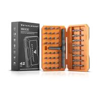 STAHLWERK Set di punte a cricchetto RBS-42 ST 42 pezzi a cricchetto | chiave a cricchetto | chiave a bussola | cacciavite a cricchetto con impugnatura a T e set completo di punte