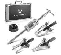 STAHLWERK Set di utensili per cuscinetti con martello scorrevole, set di estrattori da 5 pezzi | Strumento speciale per la rimozione professionale di cuscinetti interni ed esterni, ingranaggi, boccole