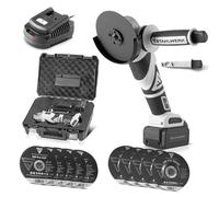 STAHLWERK Smerigliatrice angolare senza batteria con potente sistema di batterie da 20 V, 0-7500 min-1, per dischi da 115 mm & 125 mm - 7 anni di garanzia