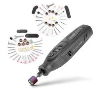 STAHLWERK Smerigliatrice multiuso a batteria AMF-80 ST + set di accessori da 133 pezzi, strumento multifunzione per legno, metallo e plastica | Smerigliatrice rotante a batteria USB-C