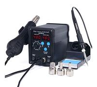 STAHLWERK Stazione di saldatura ad aria calda 2 in 1 LHS750-ST Dispositivo di saldatura con 750 watt e funzione aria calda per lavori di saldatura, rilavorazione e dissaldatura