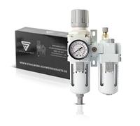 STAHLWERK Unità di manutenzione ad aria compressa con olio fino a 10,5 bar compressori ad aria compressa strumenti per la manutenzione separatore dell'acqua regolatore di pressione connettore 1/4"