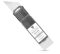 STAHLWERK WIG - Elettrodi per saldatura in tungsteno 1,6 & 2,4 x 175 mm, WC20 senza Thorium - Aghi universali TIG per acciaio, acciaio inossidabile, alluminio, rame, grigio, 5 pezzi