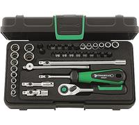 STAHLWILLE 96010120 - Juego completo de llave de vaso 1/4" 40D/40TX/44KTX/32/6QR, peso 1,07 kg.