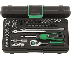 STAHLWILLE 96010120 - Juego completo de llave de vaso 1/4" 40D/40TX/44KTX/32/6QR, peso 1,07 kg.