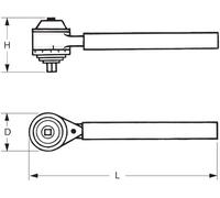 STAHLWILLE Moltiplicatore di coppia in valigetta di lamiera, Capacità in uscita max: 3000Nm Quantità:1