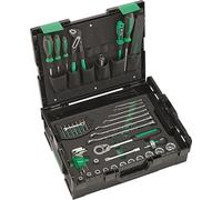 STAHLWILLE Set di strumenti di base, 95 pezzi, per artigianato e industria, cricchetto, cacciavite, chiavi inglesi, punte in L-Boxx (cassetta degli attrezzi)