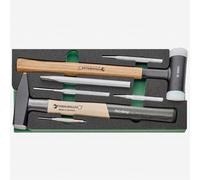 Stahlwille TCS 6 821/7 - Set di scalpelli e punzoni con inserto in schiuma, 8 pezzi