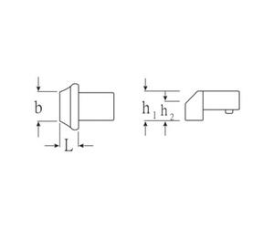 Stahlwille Teste a innesto per saldatura 737 Quantità:1