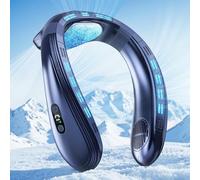 Staholz Condizionatore d'aria portatile a 360° per il collo che soffia aria fredda, ventola da collo di raffreddamento da 6000 mAh per tutto il corpo, ventilatore indossabile per esterni/ufficio